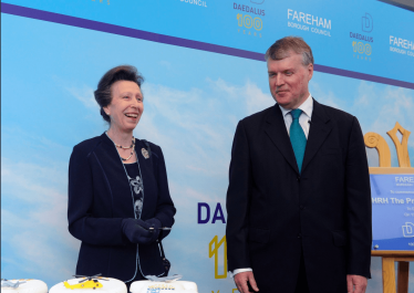 HRH The Princess Royal and Seán Woodward